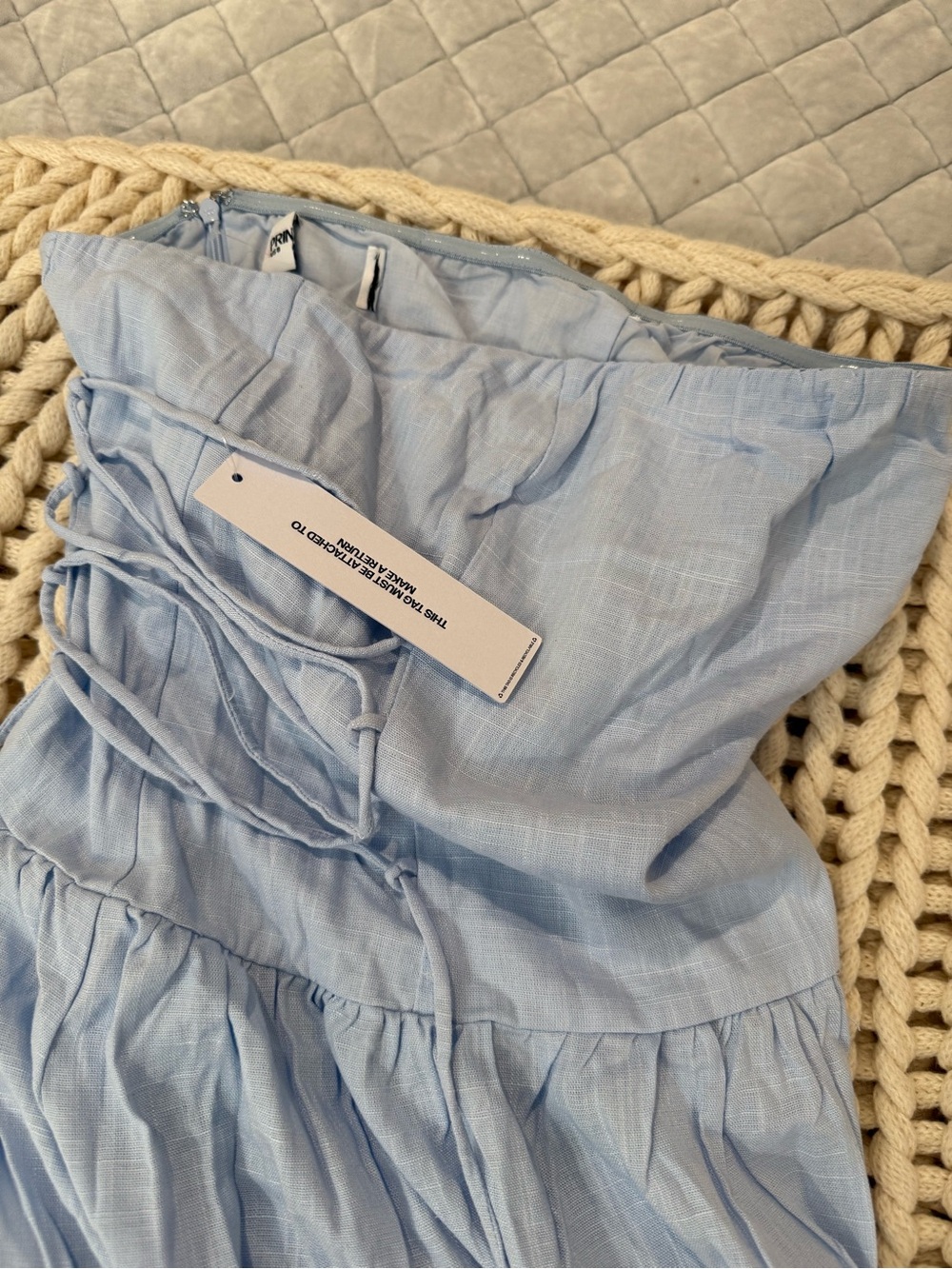 Princess Polly So Far So Good Strapless Light Blue Maxi Dress - Picture 4 of 7